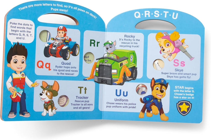 Melissa & Doug PAW Patrol Children's Book - Poke-A-Dot: Alphabet Adventure by 