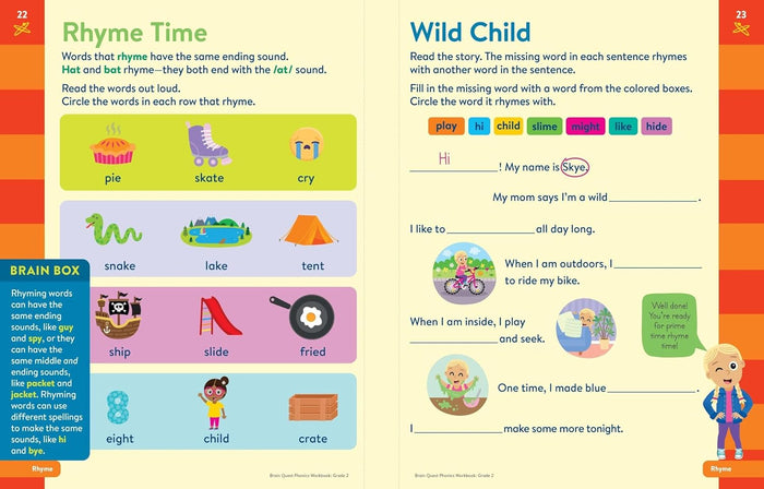 Brain Quest Phonics Workbook: Grade 2