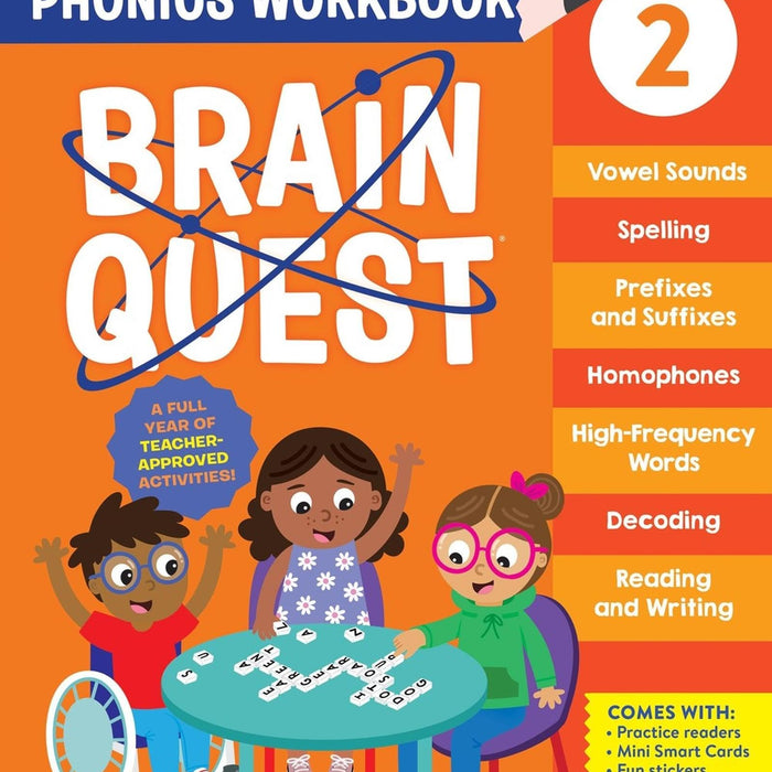 Brain Quest Phonics Workbook: Grade 2