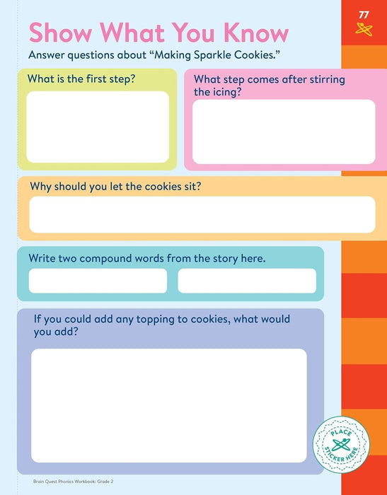 Brain Quest Phonics Workbook: Grade 2