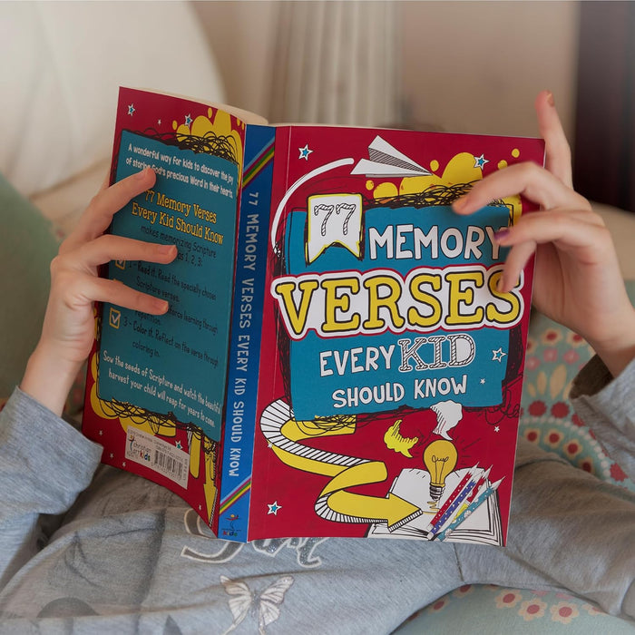 77 Memory Verses Every Kid Should Know, Ages 5-8 (77 for Kids Editions) by Christian Art Kids