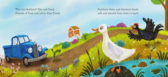 Little Blue Truck Feeling Happy: A Touch-and-Feel Book by Alice Schertle